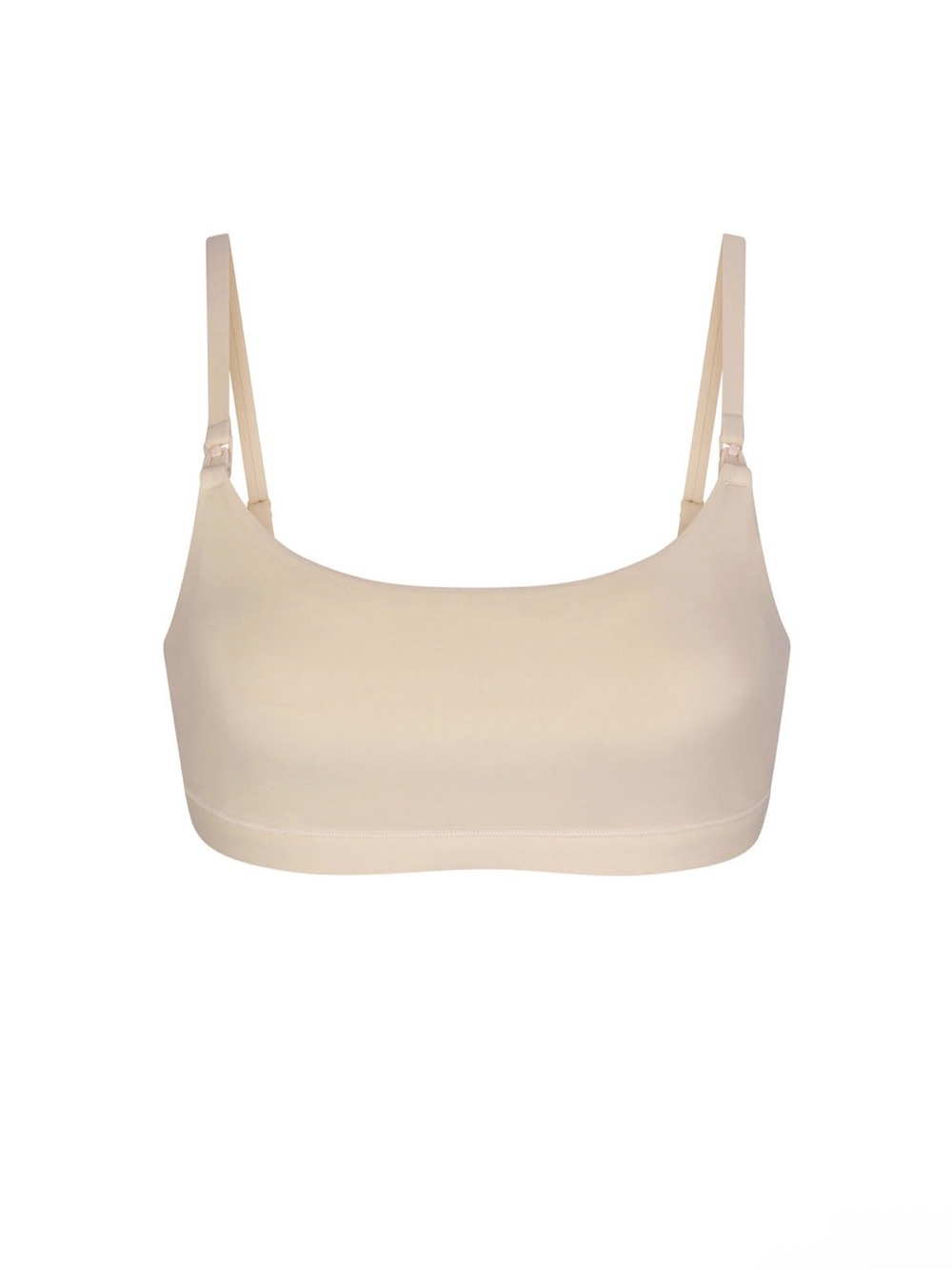 NWT SKIMS FITS Maternity Pumping Scoop Bralette Size S Sand